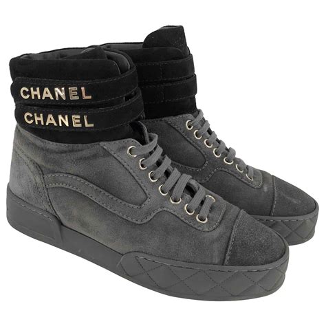 basket montante chanel|sneakers Chanel occasion femme.